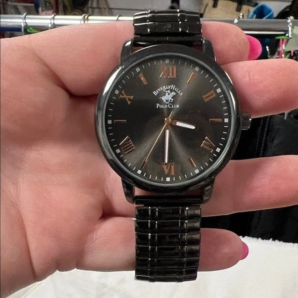 Beverly Hills Polo Club Black and Gold Men's Watch